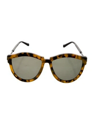 Pre-owned Karen Walker Harvest Cat-eye Sunglasses In Brown