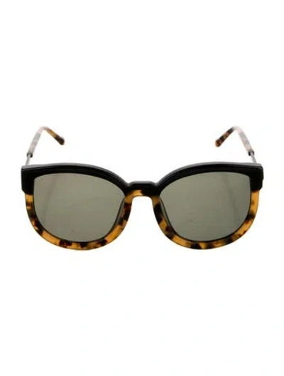 Pre-owned Karen Walker Harvest Square Sunglasses In Brown