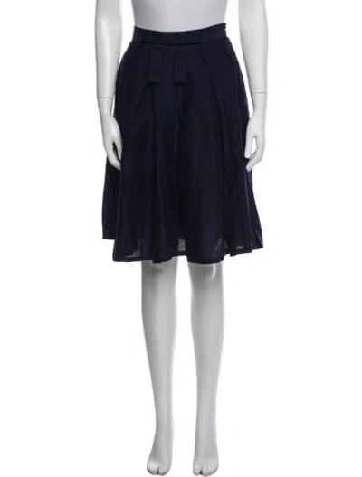 Pre-owned Karen Walker Knee-length Skirt In Blue