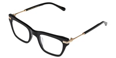 Karen Walker Nikola Men's Glasses, Black, Size 49