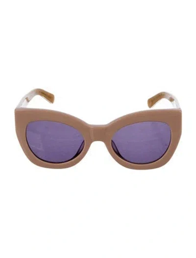 Pre-owned Karen Walker Northern Lights Cat-eye Sunglasses In Neutral