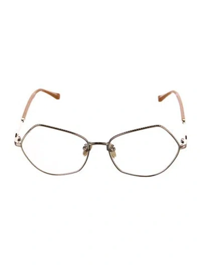 Pre-owned Karen Walker Oversize Eyeglasses In Brown