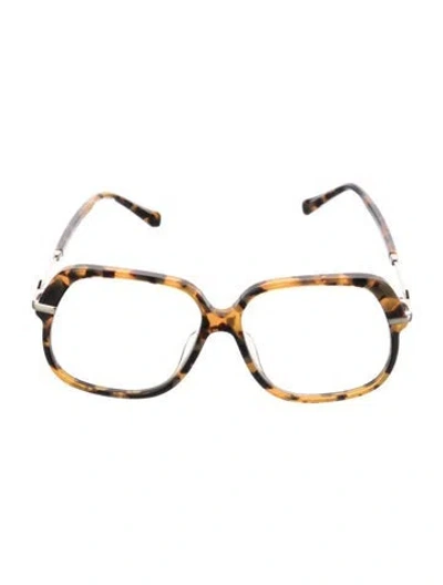 Pre-owned Karen Walker Oversize Eyeglasses In Brown