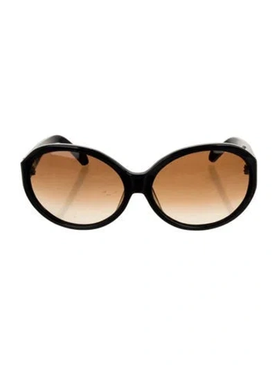 Pre-owned Karen Walker Oversize Gradient Sunglasses In Blue