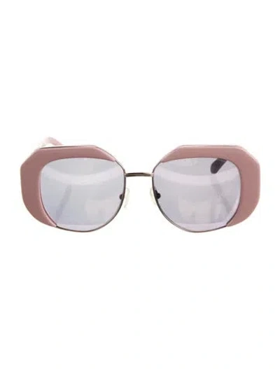 Pre-owned Karen Walker Oversize Tinted Sunglasses In Multi