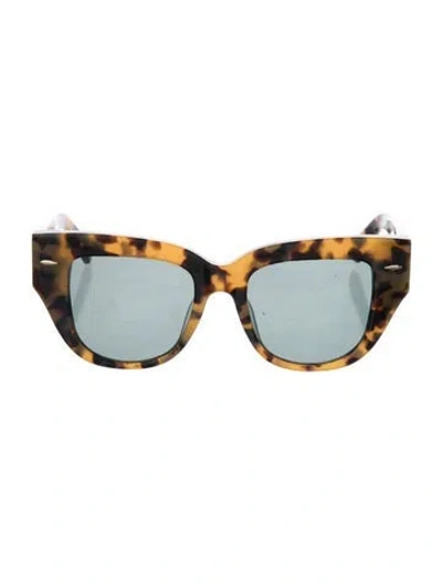 Pre-owned Karen Walker Oversize Tinted Sunglasses In Neutral