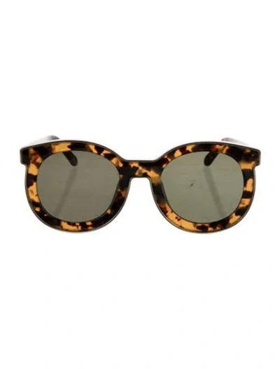 Pre-owned Karen Walker Oversize Tinted Sunglasses In Neutrals