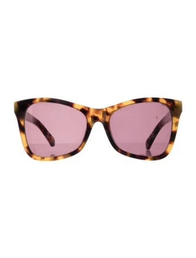 Pre-owned Karen Walker Perfect Day Cat-eye Sunglasses In Brown