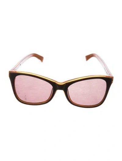 Pre-owned Karen Walker Perfect Day Square Sunglasses In Brown