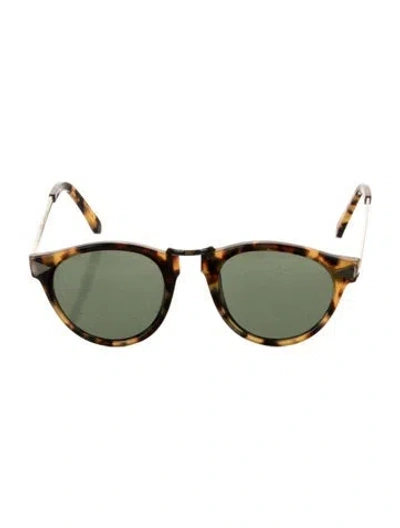 Pre-owned Karen Walker Round Gradient Sunglasses In Brown