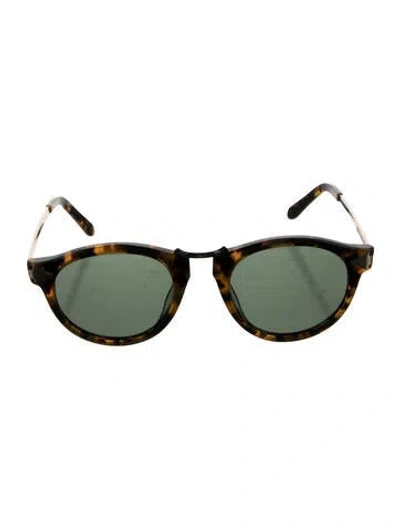 Pre-owned Karen Walker Round Tinted Sunglasses In Neutrals