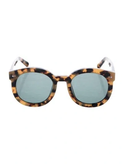 Pre-owned Karen Walker Round Tinted Sunglasses In Neutrals