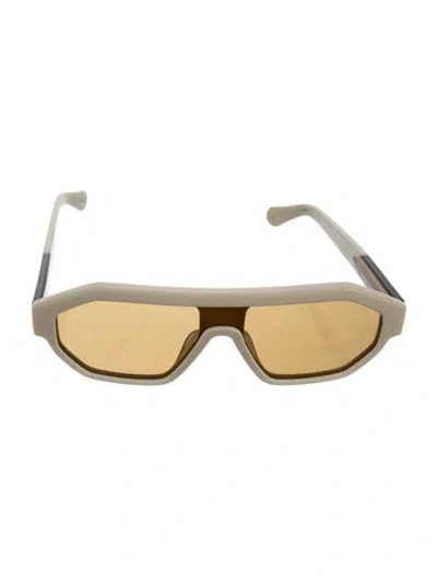 Pre-owned Karen Walker Shield Tinted Sunglasses In Neutral