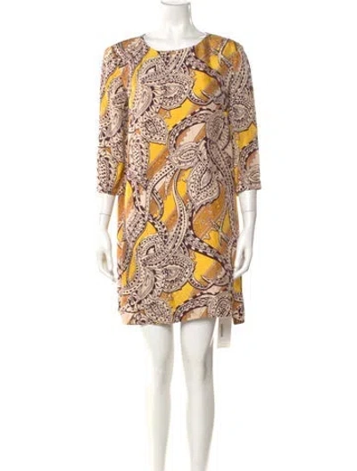 Pre-owned Karen Walker Silk Mini Dress In Multi