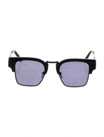 Pre-owned Karen Walker Square Gradient Sunglasses In Black