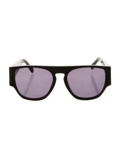 Pre-owned Karen Walker Square Tinted Sunglasses In Black