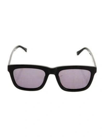 Pre-owned Karen Walker Square Tinted Sunglasses In Black