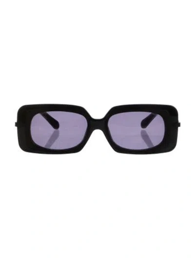Pre-owned Karen Walker Square Tinted Sunglasses In Black