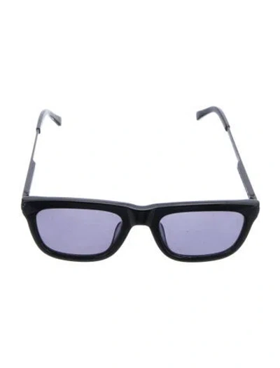 Pre-owned Karen Walker Square Tinted Sunglasses In Black