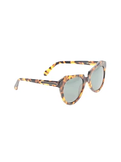 Pre-owned Karen Walker Sunglasses In Tan