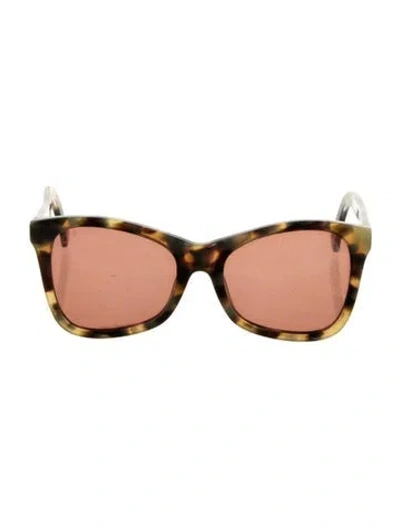 Pre-owned Karen Walker Wayfarer Mirrored Sunglasses In Brown
