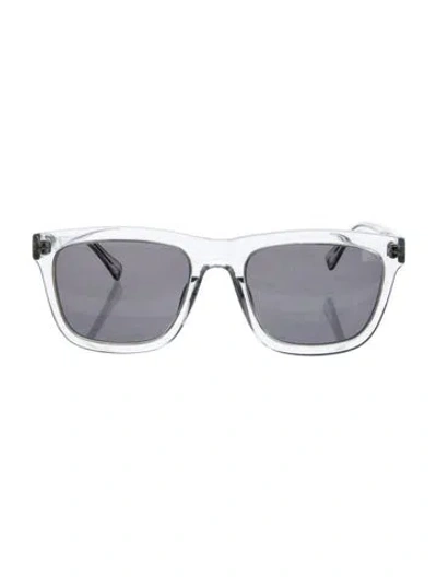 Pre-owned Karen Walker Wayfarer Mirrored Sunglasses W/ Tags In Gray