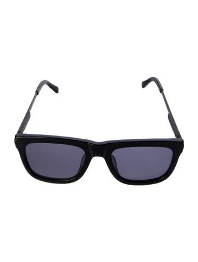 Pre-owned Karen Walker Wayfarer Tinted Sunglasses In Black