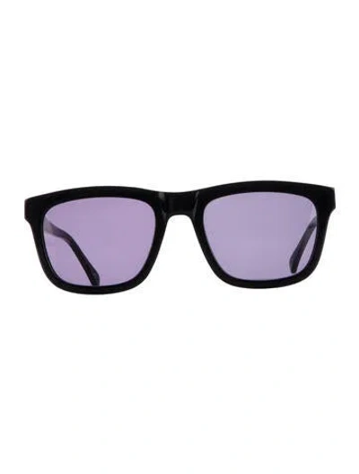 Pre-owned Karen Walker Wayfarer Tinted Sunglasses In Black