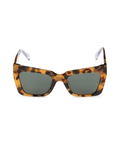 Karen Walker Women's 51mm Cat Eye Sunglasses In Brown