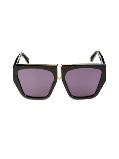 Karen Walker Women's 57mm Geometric Sunglasses In Black