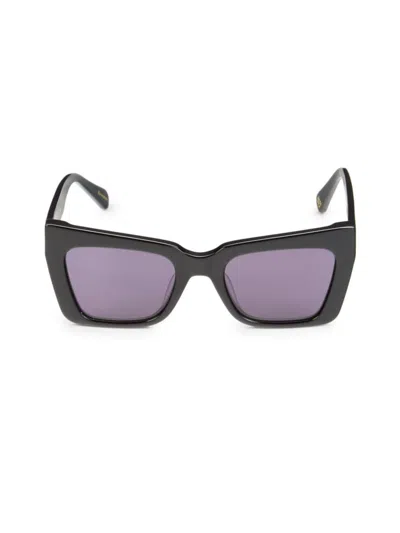 Karen Walker Women's Immortal B 51mm Butterfly Sunglasses In Black