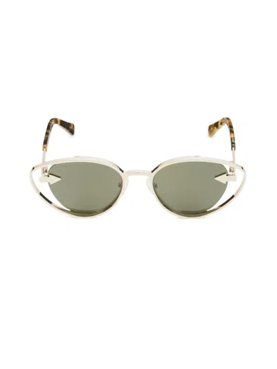 Karen Walker Women's Kissy Kissy 51mm Cat Eye Sunglasses In Gray