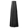 Kargede Women's Black Linen Maxi Dress – Designer Strapless Gown With Pleated Detail In Black