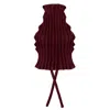 Kargede Women's Burgundy Red Knit Halter Top – Ribbed, Sleeveless