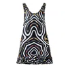 Kargede Women's Differences – Pure Silk Slip Mini Dress Black & White In Black