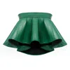 Kargede Women's Green Designer Leather Crop Top - Structured In Green