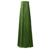 Kargede Women's Olive Green Linen Maxi Dress – Designer Strapless Gown With Pleated Detail In Green