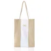 Kargede Women's White / Brown White Beige Knit Tote Bag – Designer Bag, Large In Multi