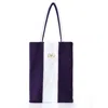 Kargede Women's White / Purple White Purple Knit Tote Bag – Designer Bag, Large In Multi