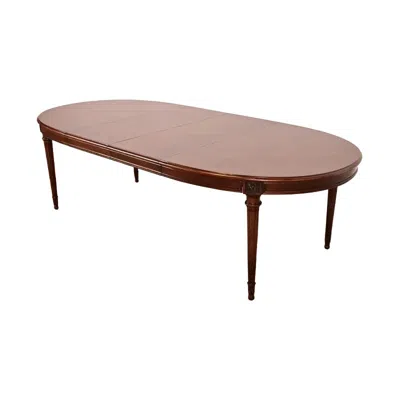 Pre-owned Karges Furniture Karges French Regency Louis Xvi Walnut Extension Dining Table, Newly Refinished In Brown
