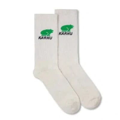Karhu Classic Logo Socks Lily White Island Green