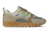 Shop Karhu Fusion 2.0 Trainers Molkky Turtledove / Shadow Lime In Beige