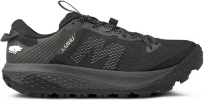 Pre-owned Karhu Men's Ikoni Trail Wr - Water Resistant Running Shoes In Black/black