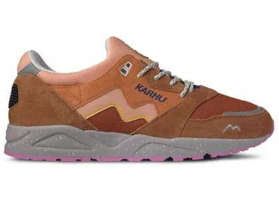 Pre-owned Karhu Men's  Aria 95 Apricot Sneakers In Brown Sugar/almost Apricot