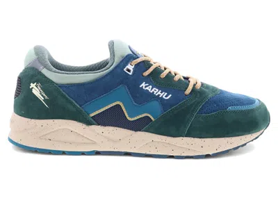 Pre-owned Karhu Men's  Aria 95 Sneakers In Dark Forest/deep Lagoon