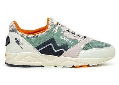 Pre-owned Karhu Men's  Aria 95 Sneakers In Lily White/india Ink In Multi