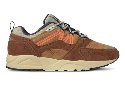 Pre-owned Karhu Men's  Fusion 2.0 Sneakers In Brown/rubber/cadmium Orange