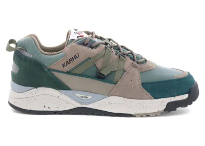 Pre-owned Karhu Men's  Fusion Xc Mount Saana Sneakers In Smoke Pine/dark Forest