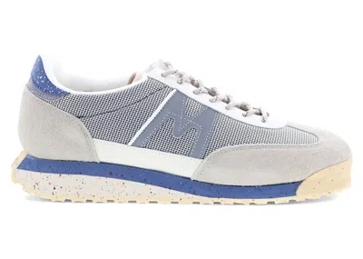 Pre-owned Karhu Men's  Mestari Control Sneakers In Silver Lining/true Navy Blue