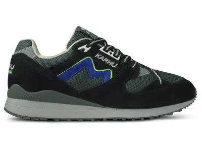 Pre-owned Karhu Men's  Synchron Classic Orienteering Pack Sneakers In Trekking Green/sodalite Blue